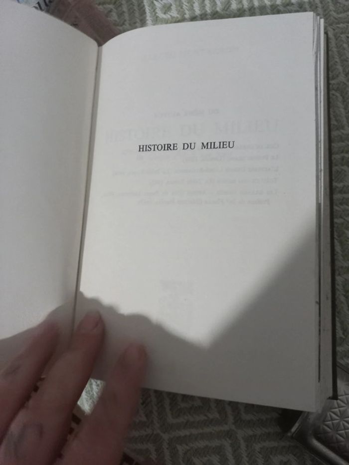 Livre Marcel montarron histoire du milieu - photo numéro 3