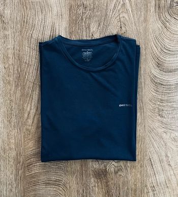 T.shirt à manches courtes bleu marine Diesel pour homme, taille S