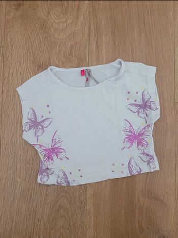 T-shirt motifs papillons Orchestra 2 ans