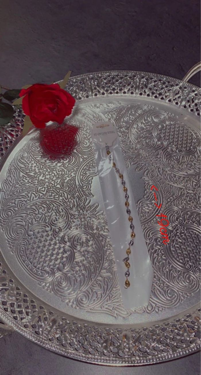 Bracelet grain de café fin bicolore