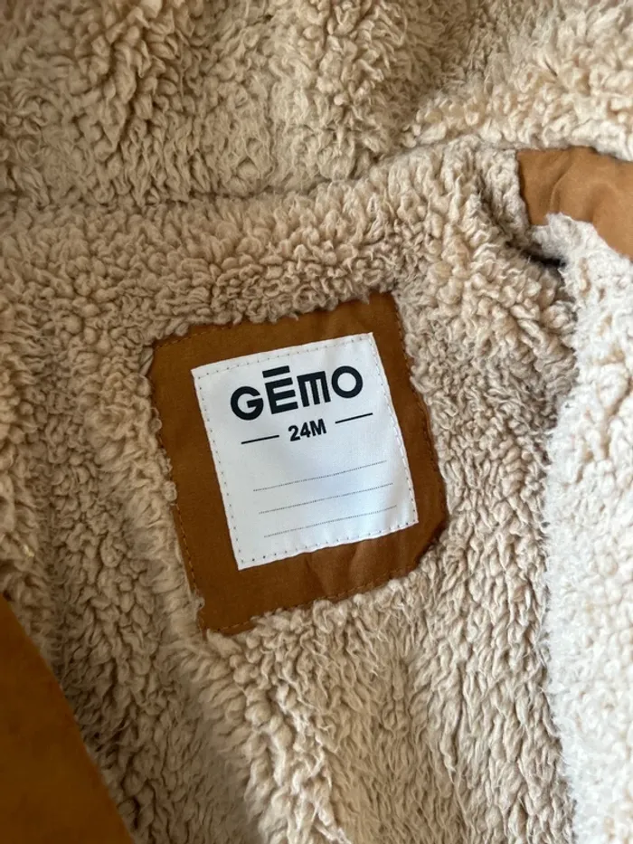 Manteau, parka bébé garçon, gémo, 24 mois, marron - photo numéro 2
