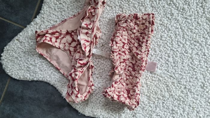 2 pieces maillot de bain parfait état 34 36 S H&M bandeau