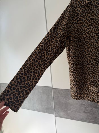- Chemisier fluide en maille crêpe  - Léopard  - Grande Taille  - Kiabi  
