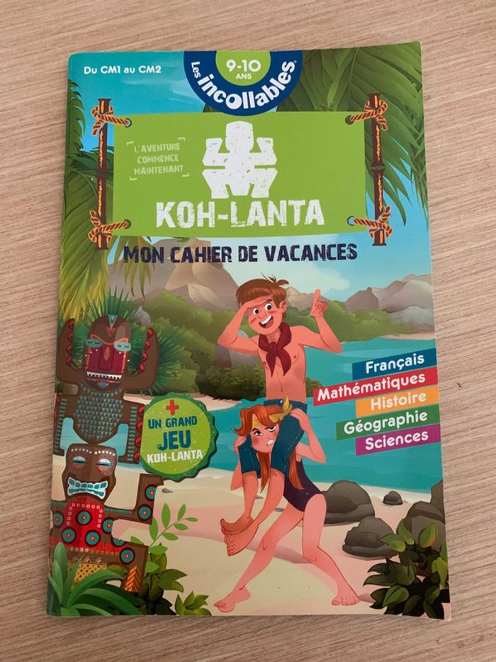 Cahier de vacances koh-lanta les incollables