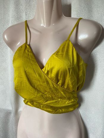 Top jaune neuf double porté L Etam