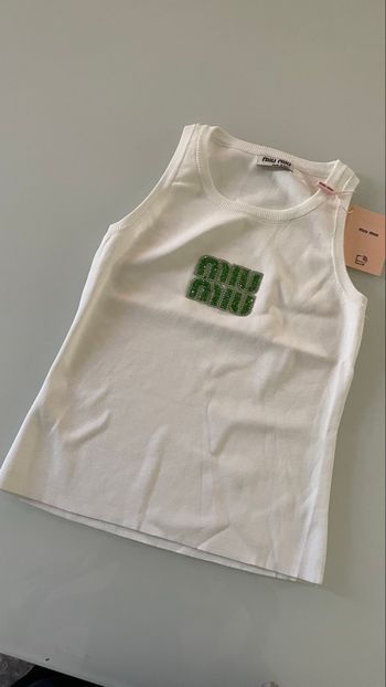 Débardeur blanc  miu miu 