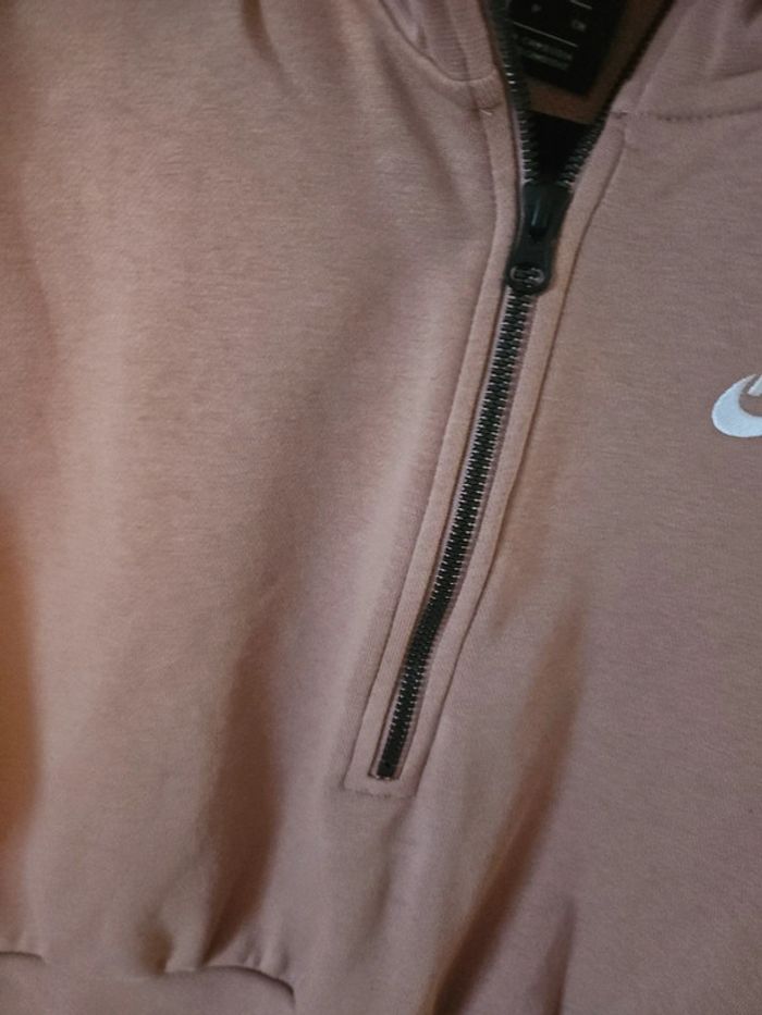 Sweat court à demi-zip pour femme * Nike/ taille S* - photo numéro 3
