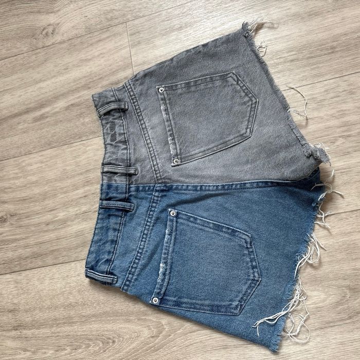 Short en jeans bicolore - photo numéro 2