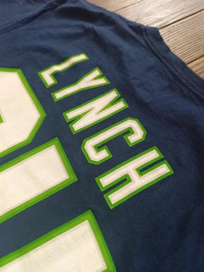 T-shirt NFL jersey team apparel Seattle Seahawks Lynch 24 T:L - photo numéro 8