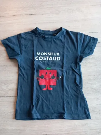 T-shirt Monsieur Costaud taille 6 ans