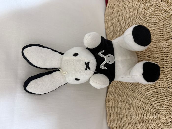 peluche lapin blanc assis fun toys - photo numéro 4