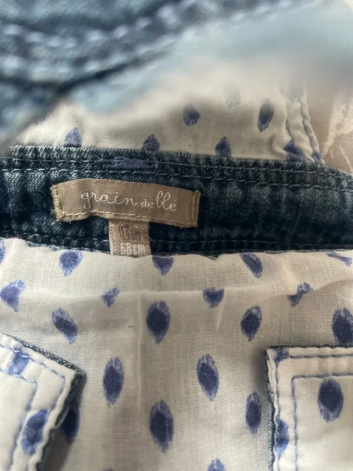 Robe salopette jeans fille - photo numéro 3
