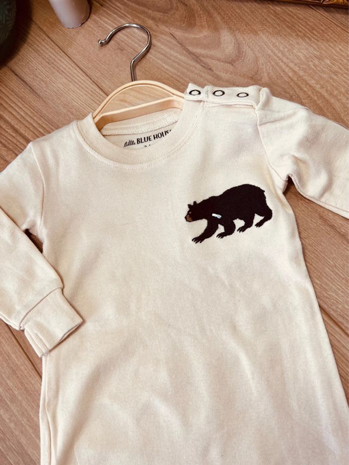 Taille 6 mois pyjama d’été garçon blue house beige et marron * ours * 💙 - photo numéro 2