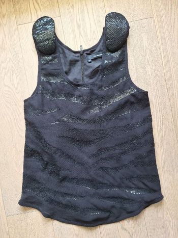 Débardeur noir à sequins The Kooples