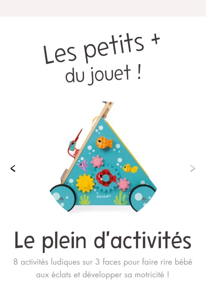 Chariot Multi-Activités Chat (bois) - photo numéro 8