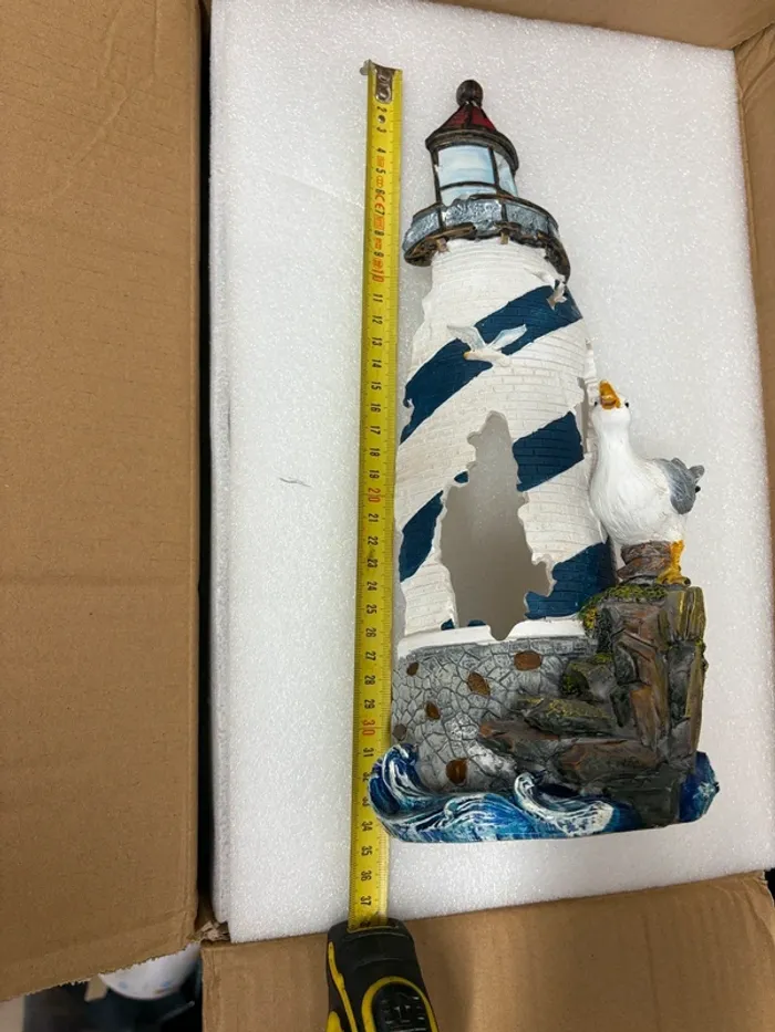 Phare marin porte bouteille 35cm - photo numéro 3