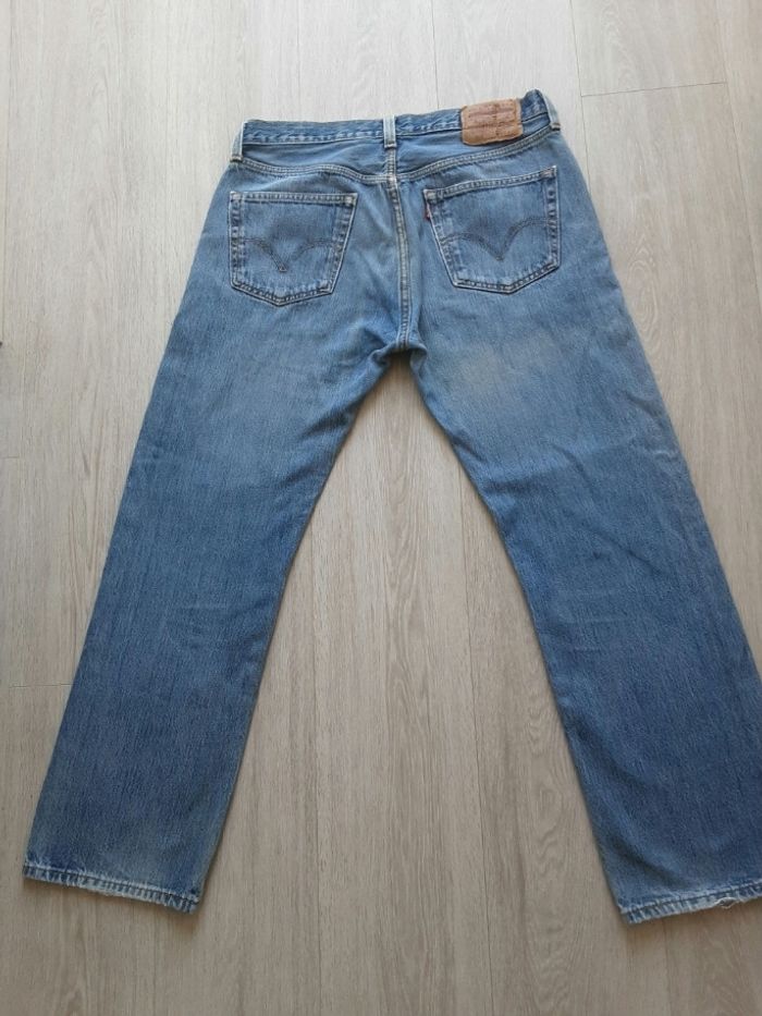 Pantalon jean vintage marque levis Strauss 501 taille w 34 l 30 fermeture bouton - photo numéro 8