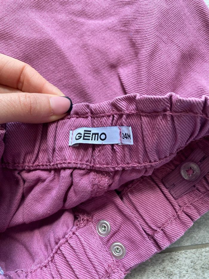 Jupe en jean mauve - photo numéro 3