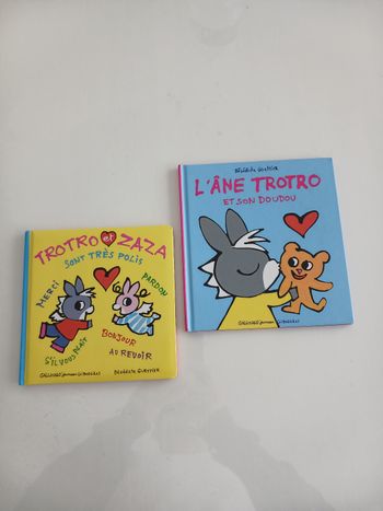 Lot 2 Livres L'Âne Trotro 