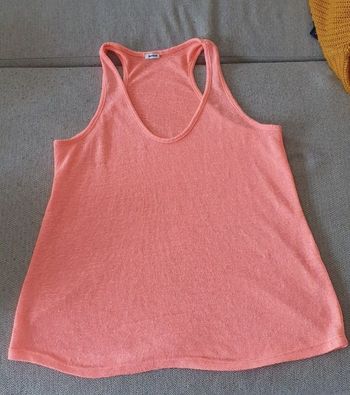 Débardeur orange fluo transparent Pimkie