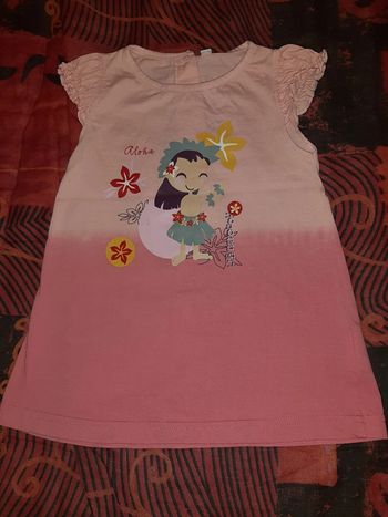 Robe matière tee-shirt 12mois