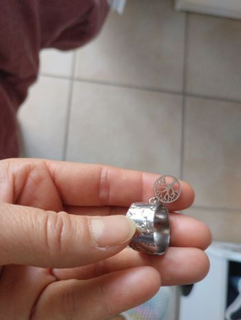 Bague acier arbre de vie neuve