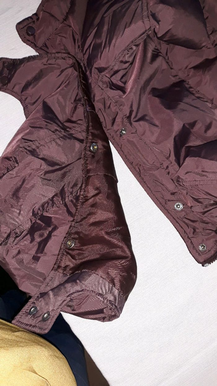 Manteau doudoune chaude violet - photo numéro 4