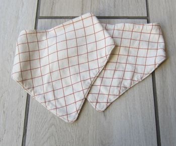 Lot de 2 bandanas/bavoirs