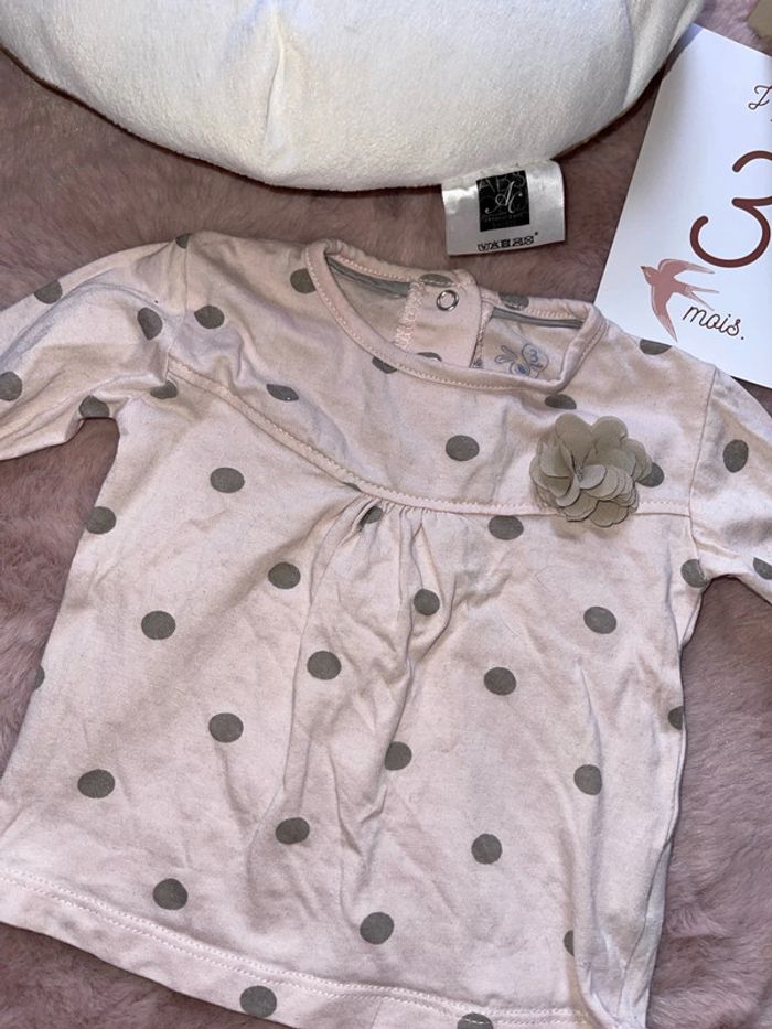 TEE shirt ML 3 mois - photo numéro 2