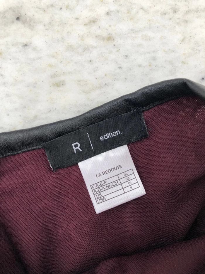Robe dentelle bordeaux La Redoute 38 - photo numéro 4