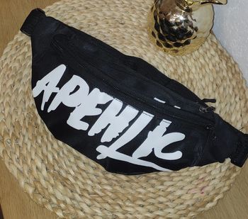 Sac banane noir a bandoulière