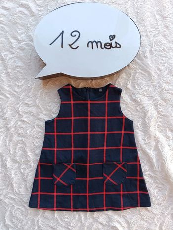 Robe à carreaux Fille 12 mois