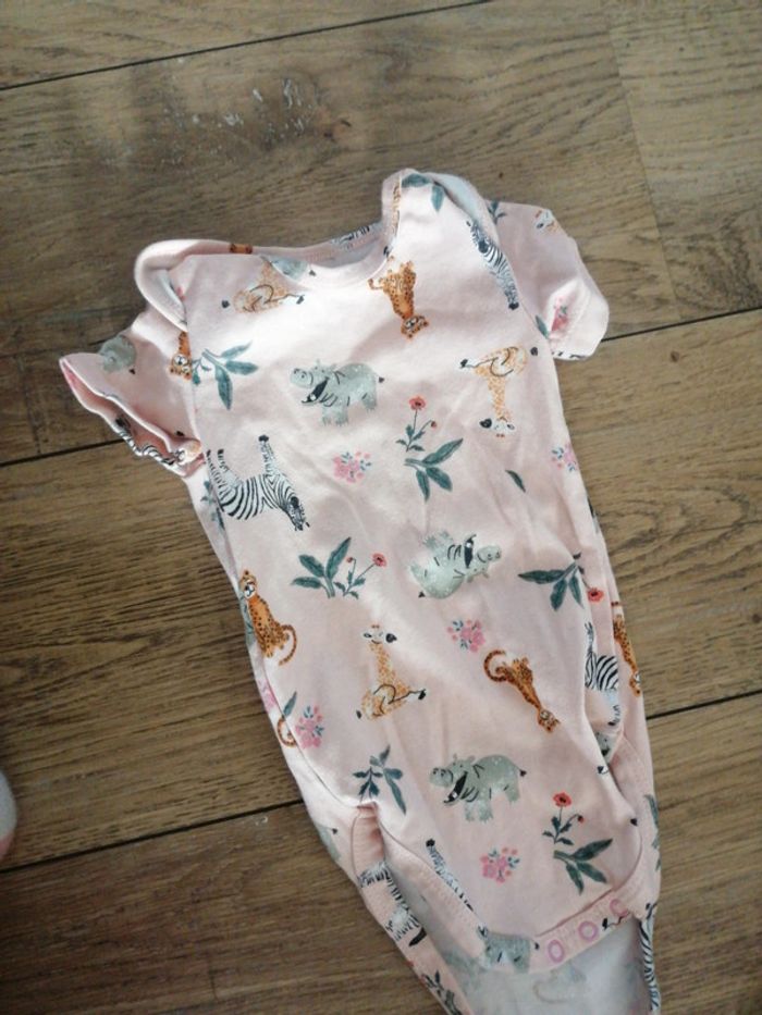 Bodie à enfiler rose motif animaux - photo numéro 4