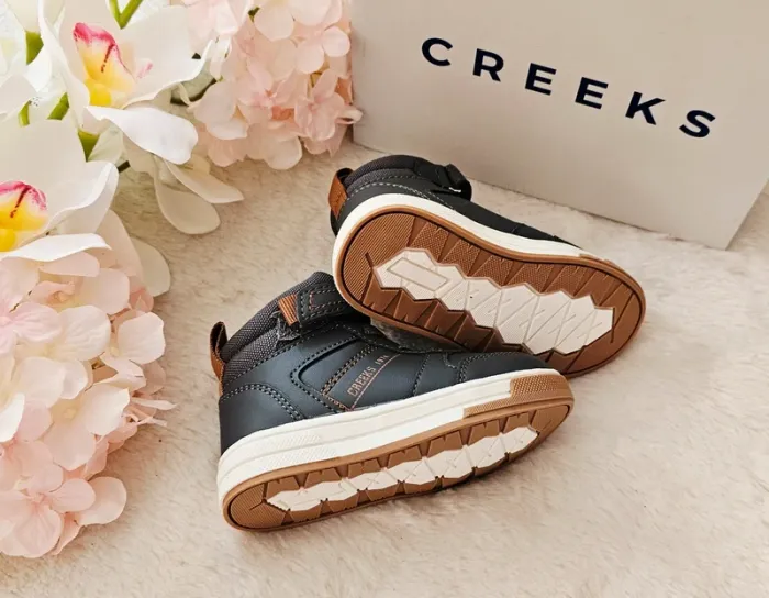 Bottines Sneakers Montantes Scratch Enfilage Facile Creeks T21 - photo numéro 2