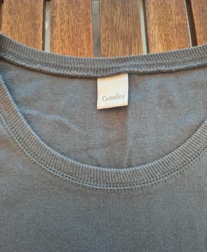 Débardeur gris Camaïeu T.42 - photo numéro 5