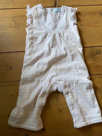 Pyjama rose sans manche fille 3/6 mois