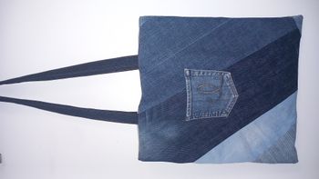 tote bag en jean's recyclé