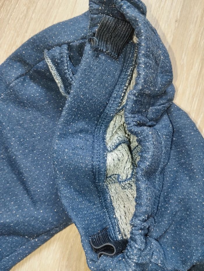 Pantalon bleu pois dorés poches réglable largeur Gémo fille 18 mois - photo numéro 3