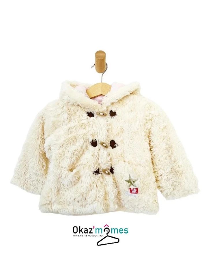 Manteau / veste à capuche en fausse fourrure - Chipie 12 mois
