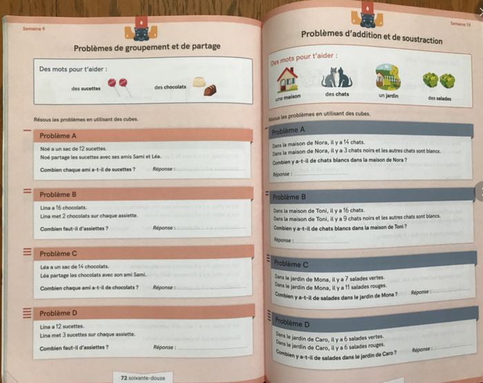 Totem Mathématiques CP - Fichier nombres et calculs - résolution de problèmes - RETZ - photo numéro 4