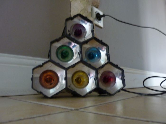 Jeu de 6 lumières multicolores soirees ambiance fête TBE - photo numéro 2