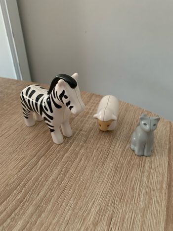 3 animaux Playmobil 1 2 3