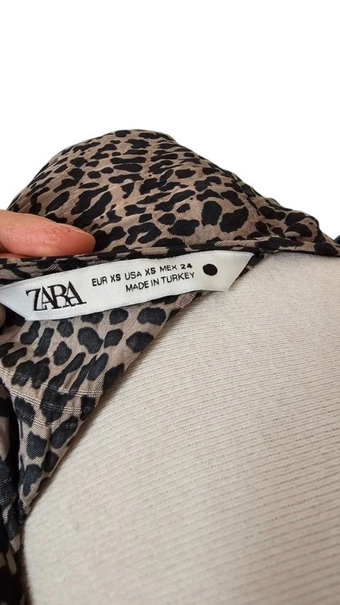 Robe mini Zara – XS – Imprimé Léopard – État : Excellent - photo numéro 5