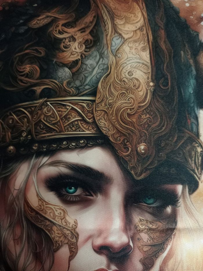 Toile la guerrière viking - photo numéro 4