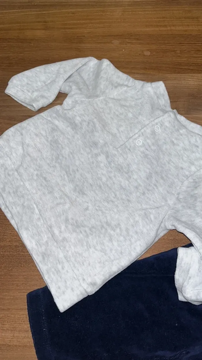 Pyjama velour 12 mois Gemo - photo numéro 4