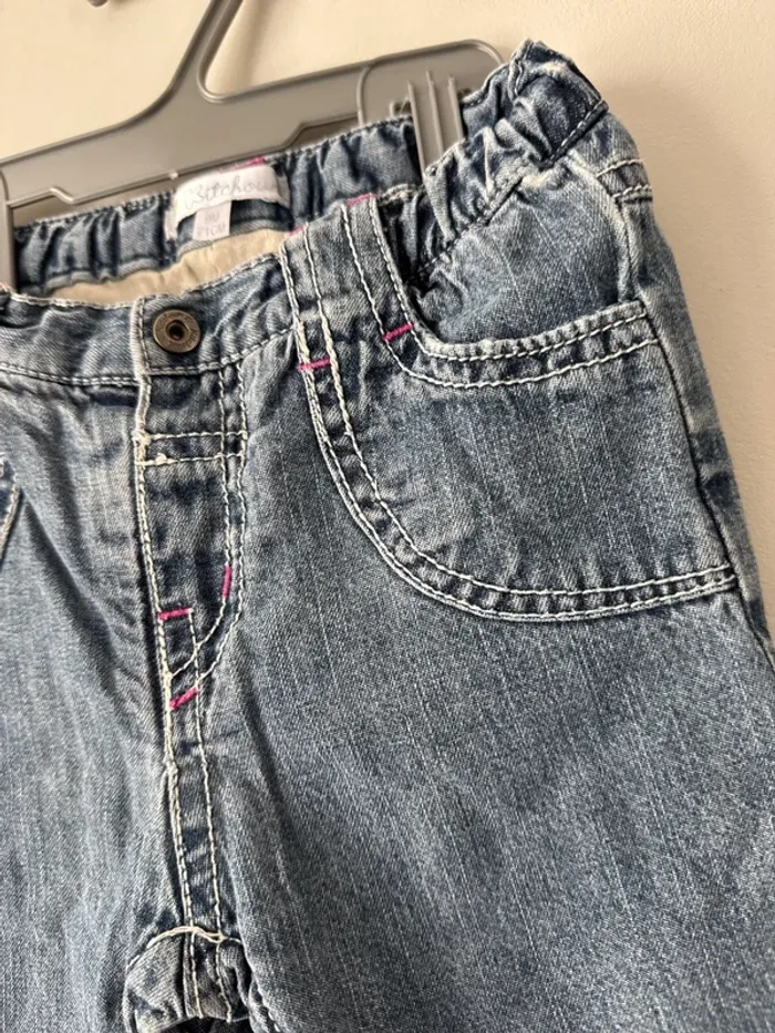 👖🌻 jeans hiver- bébé fille - 9 mois - 71 cm- kitchoun- très bon état - photo numéro 4