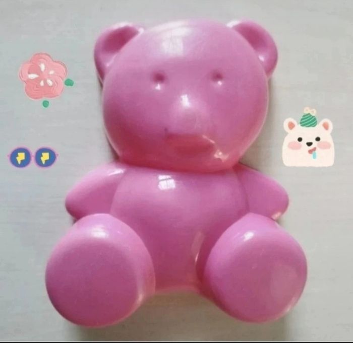 Lot de deux petits moules roses en plastique - photo numéro 3