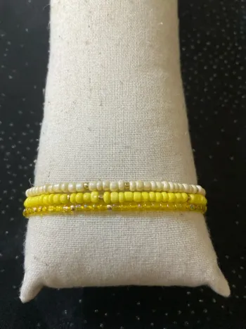 Bracelets dégradés jaunes