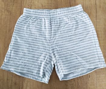 Short en coton gris et blanc garçon 36 mois Tex