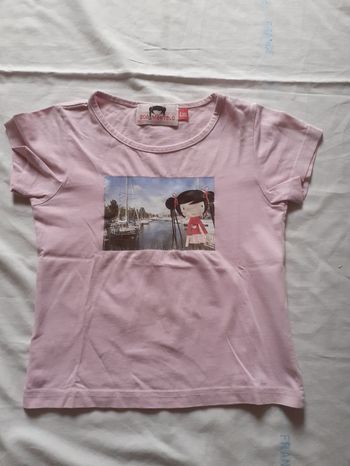 Tee shirt rose motif Zoé